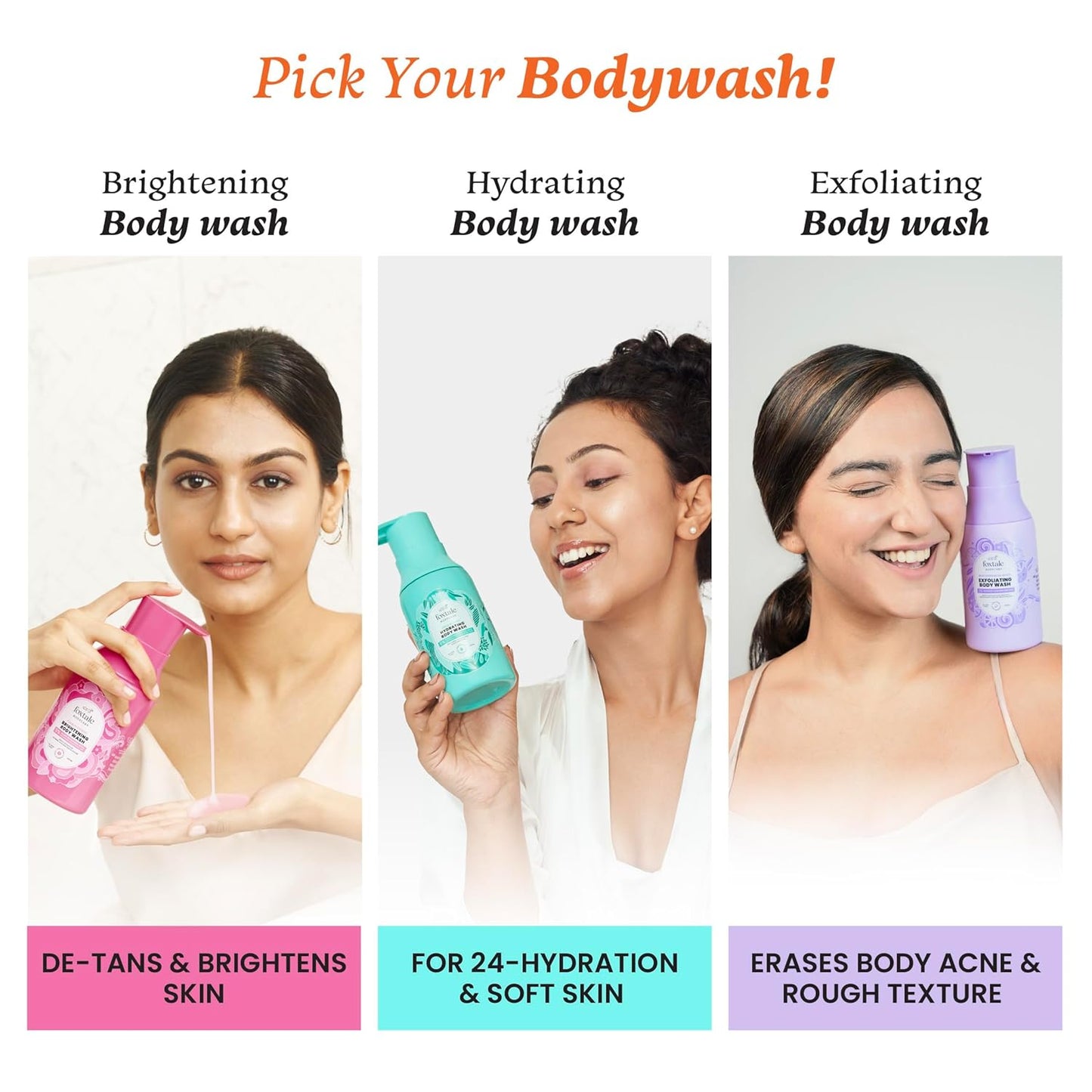 Foxtale 2% Salicylic Acid Exfoliating Body Wash with Zinc PCA – Fights Body Acne, Strawberry Skin & Ingrown Hair | Smoothens Texture in 28 Days | Shower Gel for Men & Women | 250 ml
