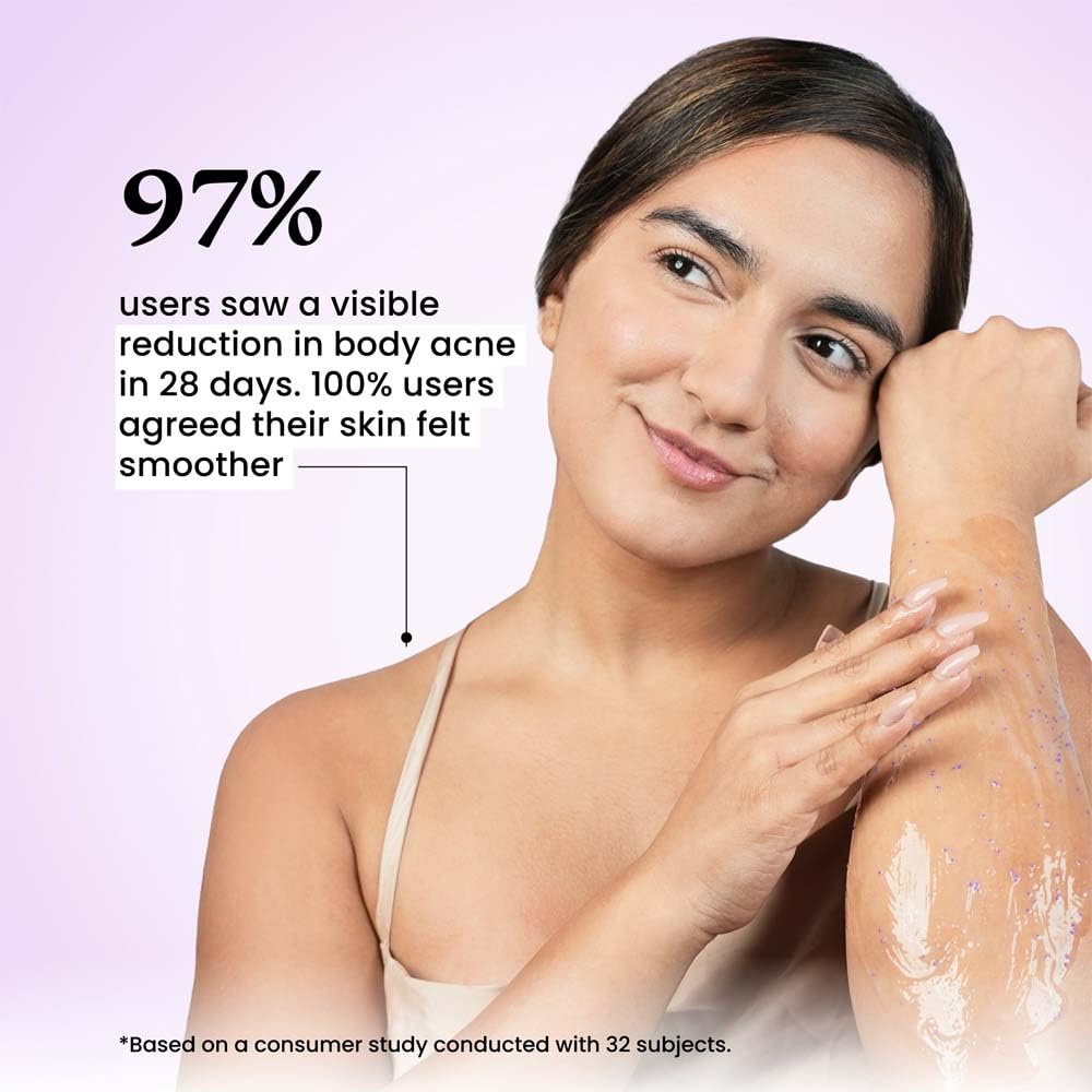 Foxtale 2% Salicylic Acid Exfoliating Body Wash with Zinc PCA – Fights Body Acne, Strawberry Skin & Ingrown Hair | Smoothens Texture in 28 Days | Shower Gel for Men & Women | 250 ml