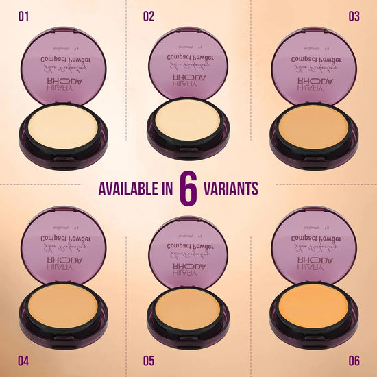 Hilary Rhoda Skin Perfecting Compact Powder - Dusty Beige (Shade 05) | Oil Control & Matte Finish | Buildable Coverage | 6g