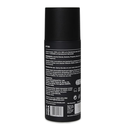 Clensta Liit Deodorant Body Spray - 150ml, Long Lasting Perfume, Aloe Vera Extract
