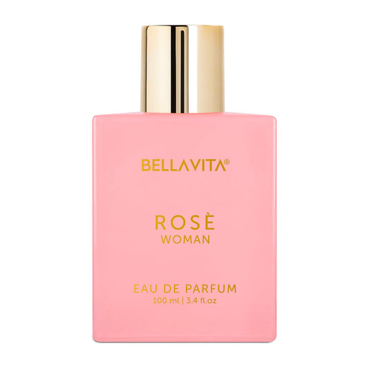 Bellavita Rose Women's Fragrance, 100ml - Perfume for Everyday Wear