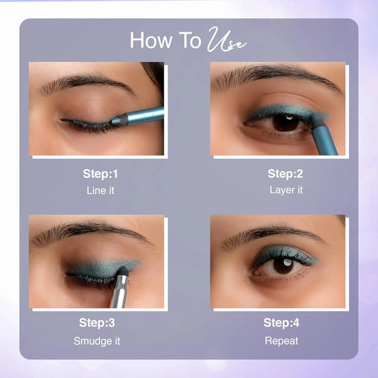 Hilary Rhoda Play n Blend Gel Eyeliner | One Stroke Application | Highly Pigmented, Matte & Shimmer Finish | 2-in-1 Smudger + Eyeliner (Pop Champagne, Shade 01) 1.5g