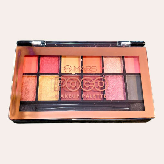 Mars Poco Makeup Palette - All-in-one travel-friendly kit with blush, highlighter, and eyeshadow.